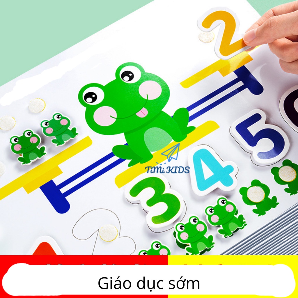 Học liệu bóc dán thông minh cho bé 17 chủ đề Hapi Toys - Đồ chơi giáo dục Montessori LOẠI 1 cho bé tư duy phát triển