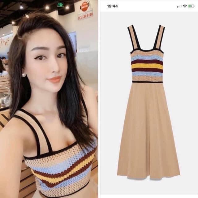 Đầm Len Hai Dây Zara