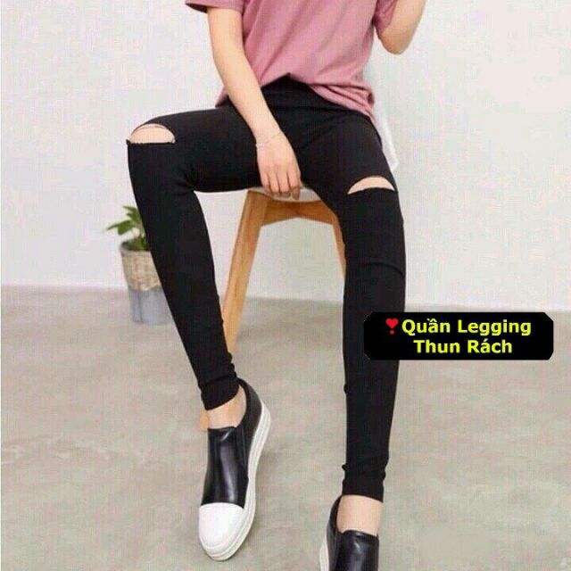 QUẦN LEGGING THUN CẮT GỐI