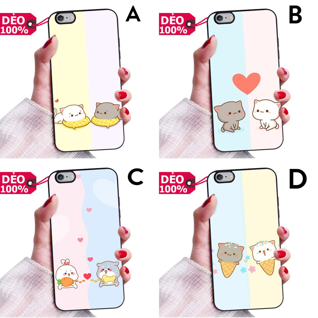 ỐP LƯNG DẺO IPHONE 6 HÌNH NỀN HOẠT HÌNH COUPLE SIÊU CUTE PHỦ BÓNG NHƯ GƯƠNG