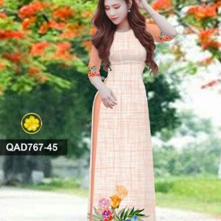 Vải áo dài 3D