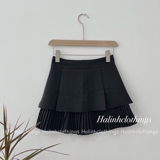 Chân Váy Tầng Xếp Ly Ngắn Xòe Sang Chảnh Chất Liệu Vải Tuyết Mưa M467