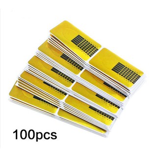Form giấy đắp bột-gel 100 miếng