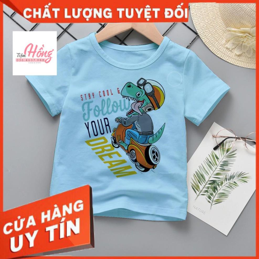 Áo thun trẻ em in cá sấu Follow , áo thun trẻ em họa tiết nhiều màu- ATE19