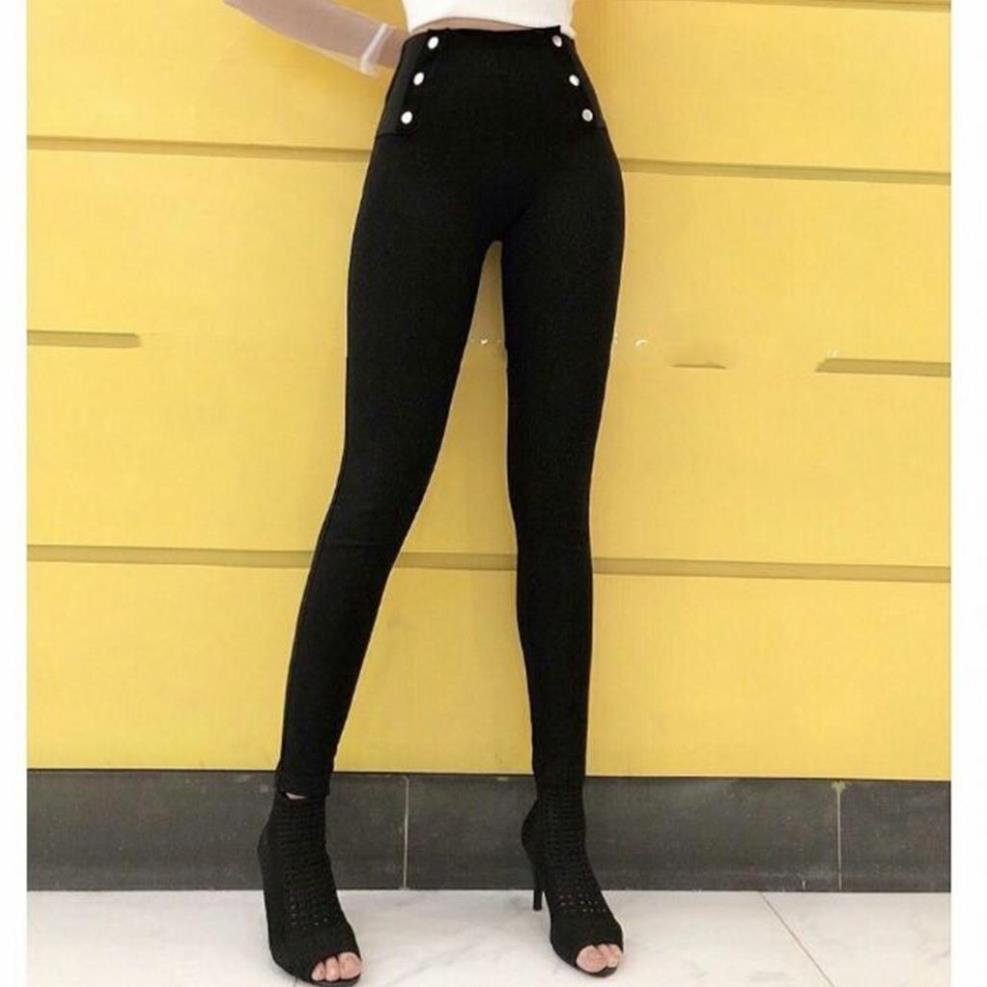 Bigsize  Quần tregging cạp cao 6 cúc sang chảnh