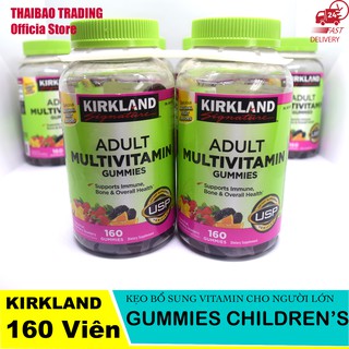KẸO TRÁI CÂY BỔ SUNG VITAMIN CHO NGƯỜI LỚN | ADULT MULTIVITAMIN 160 VIÊN BY KIRKLAND