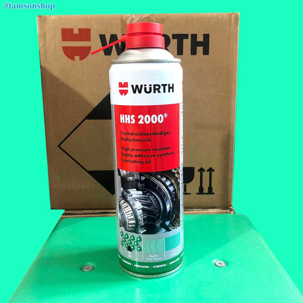 Mỡ Bò Nước Wurth HHS 2000 Adhesive Lubricant 500ml