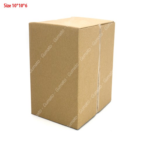 Hộp giấy P12 size 10x10x6 cm, thùng carton gói hàng Everest