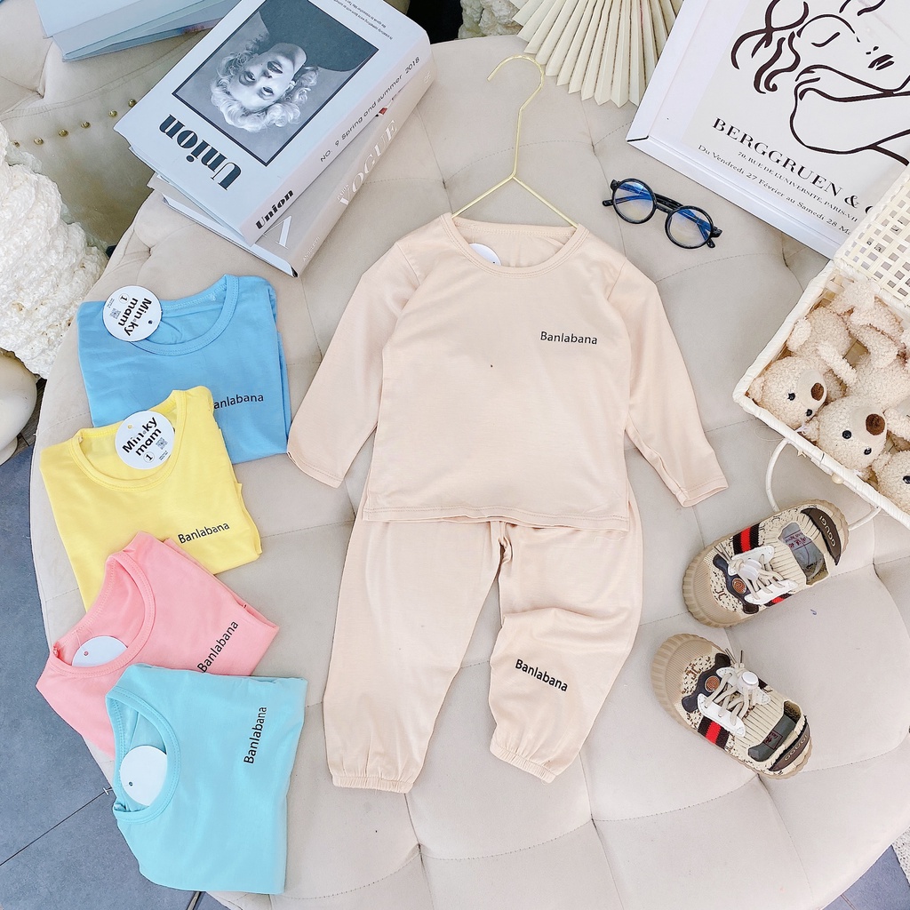 Bộ quần áo trẻ em dài tay,đồ bộ dài tay thun lạnh cho bé trai và bé gái