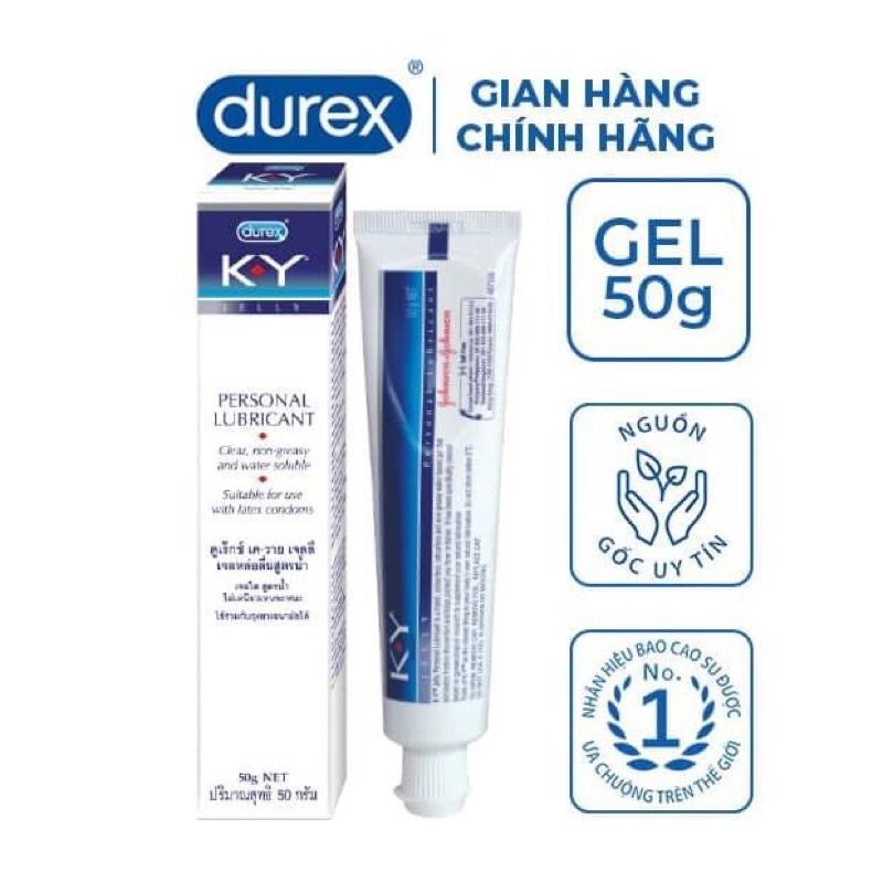 Gel bôi trơn Durex K-Y Jelly 50g NET - Giống với chất nhờn tự nhiên của cơ thể