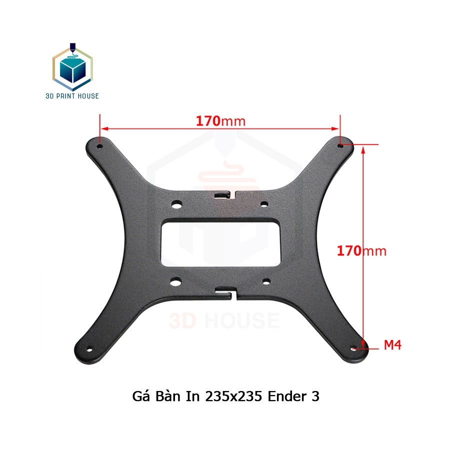 Gá Bàn Nhiệt Ender 3 Size 235x235 Cho Máy In 3D