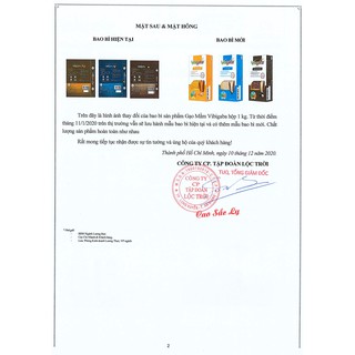 Gạo mầm nghệ Vibigaba 1kg