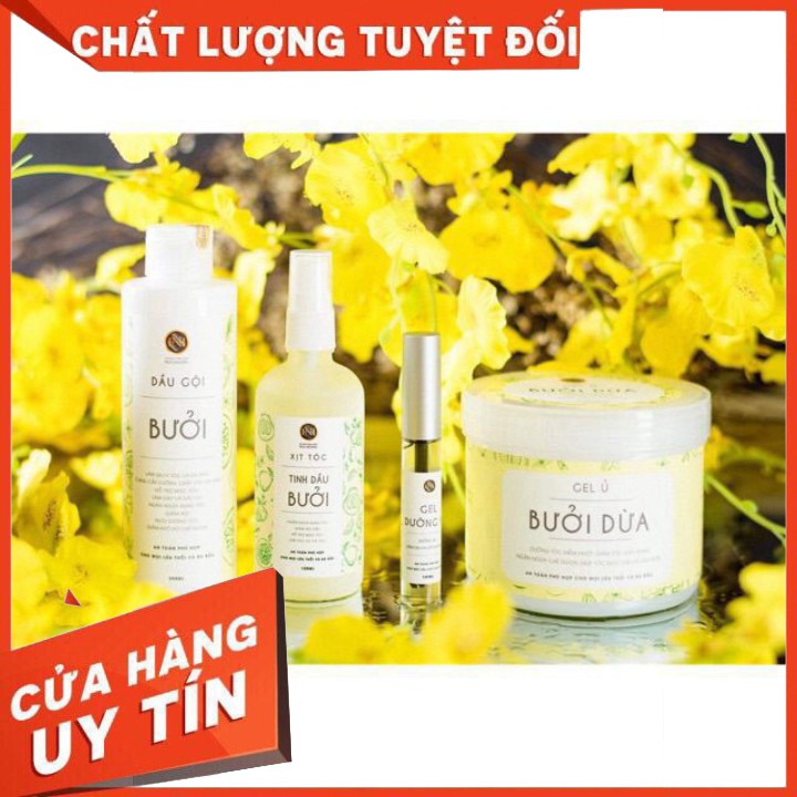 Bộ Bưởi Nga Hoàng 4 món (Dầu gội+Tinh Dầu+Gel ủ bưởi+Gel mi) | BigBuy360 - bigbuy360.vn