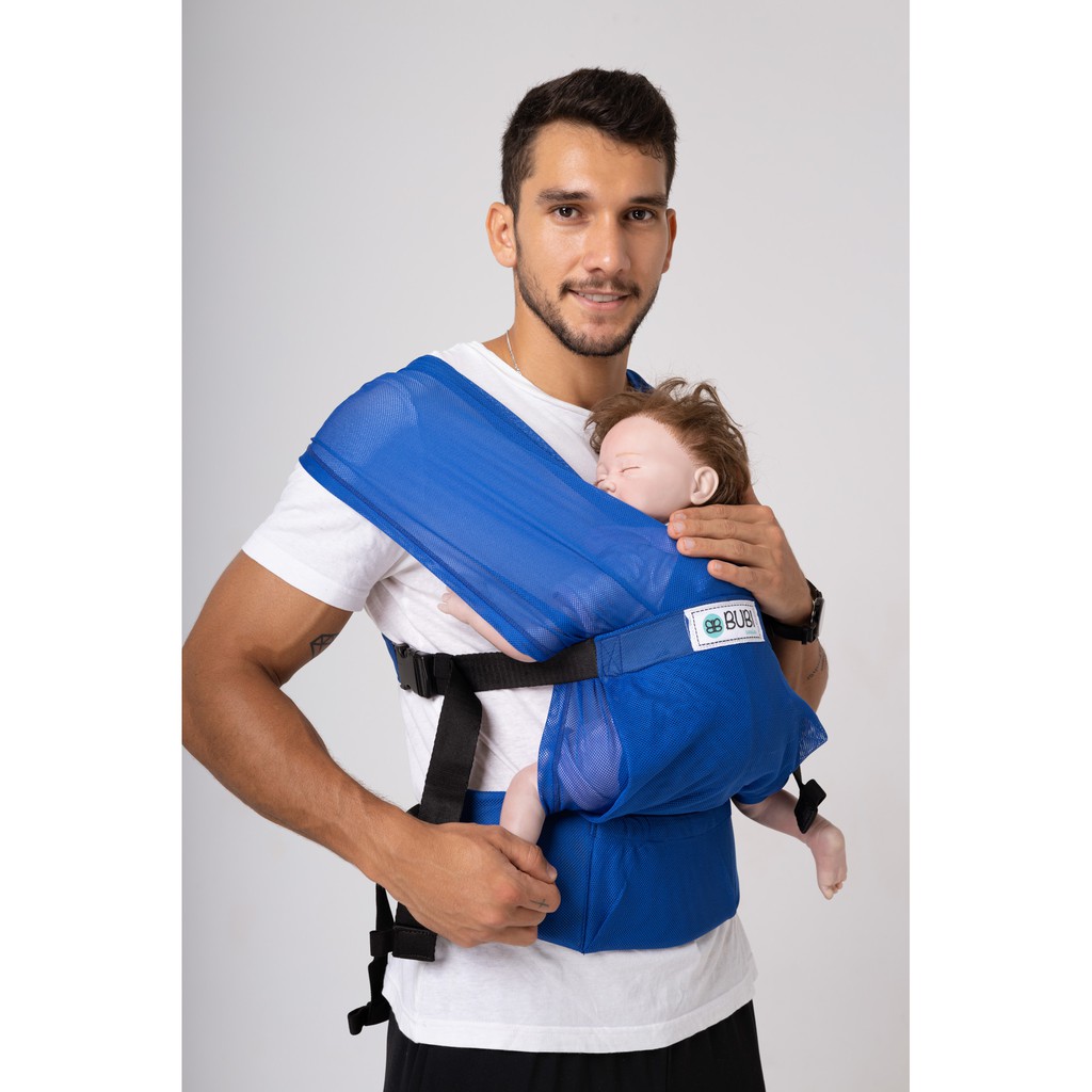 Địu vải BUBI Gen 3 - Lưới - Xanh bích - G3LU-XB-M-1220