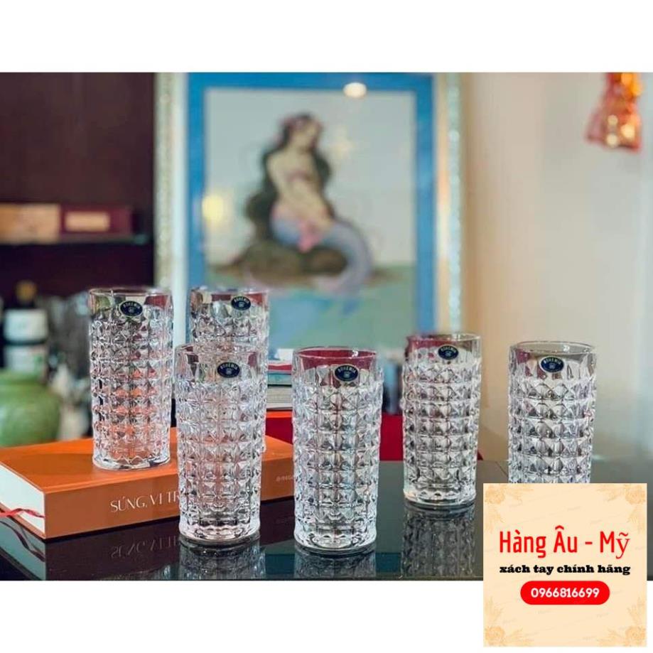 Cốc pha lê cao cấp Bohemia Diamond 230ml, 260ml - Sản xuất tại CH Séc