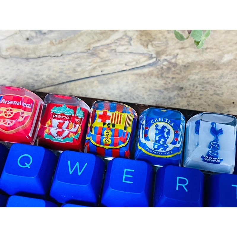 Nút bàn phím cơ CLB Bóng Đá.Keycap resin.Keycap Artisan