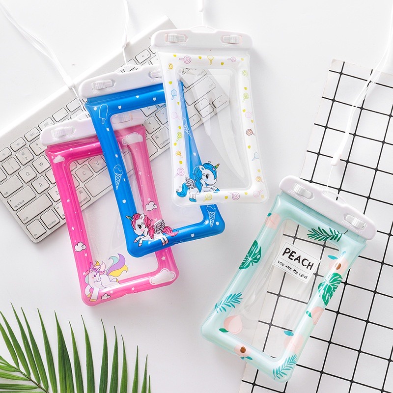 Túi chống nước, Bao chống nước có phao đựng điện thoại đi du lịch có Khoá Zip