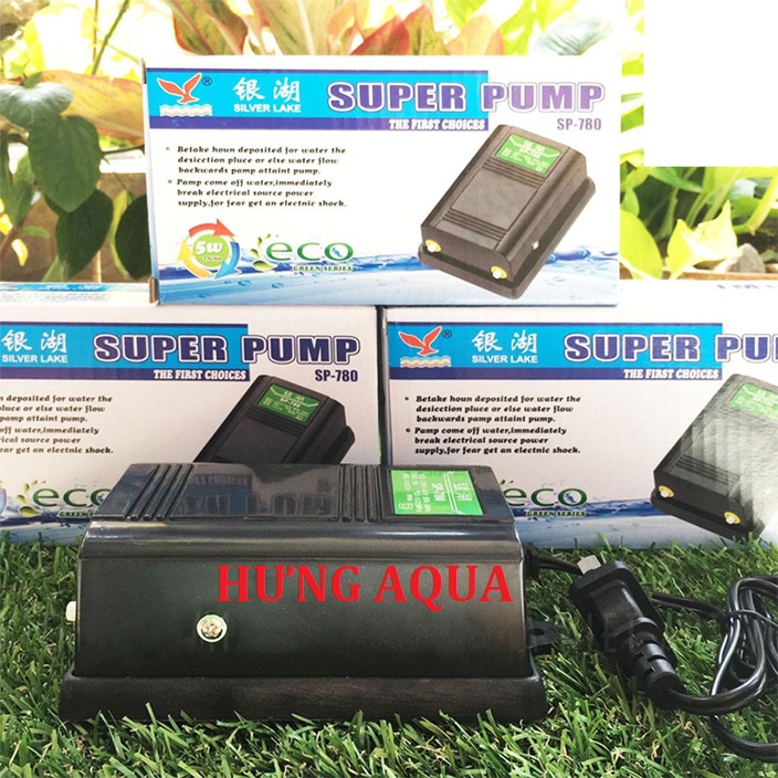 Máy sủi oxy - máy sục oxy bể cá, sủi oxy mini 1 vòi SB-2800 và SP-780 2 vòi chạy êm, bền