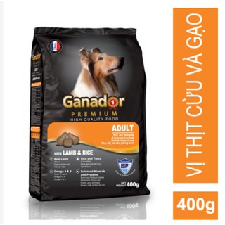 Thức Ăn Hạt Ganador 400g Dành Cho Chó Con Và Chó Trưởng Thành Gồm Nhiều Vị