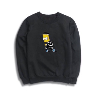 Áo nỉ sweather nam nữ simpson thập thò có bigsize