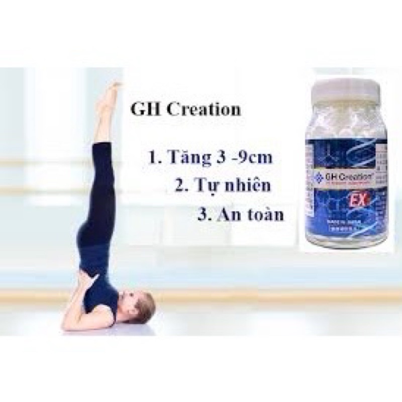 Viên uống tăng chiều cao GH creation ex + giúp tăng từ 3cm - 5cm