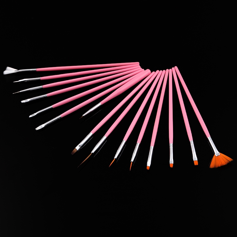 [Hàng mới về] Set 15 Cọ Vẽ Móng Tay Nghệ Thuật Chất Lượng Cao