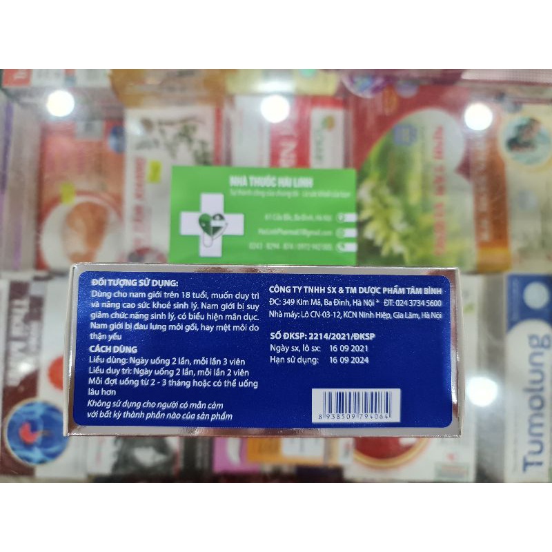 Viganam tâm bình – Hỗ trợ bổ thận tráng dương, đại bổ nguyên khí, giảm tiểu đêm do thận yếu