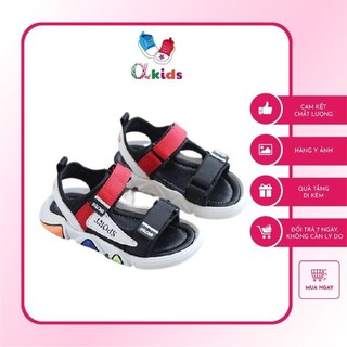 [HÀNG CHÍNH HÃNG] Alpha Kids Sandal Bé Trai Đi Học,Thiết Kế Thể Thao Siêu Nhẹ Dép Quai Hậu Dính  Chắc Cho Bé Từ 2-6 Tuổi