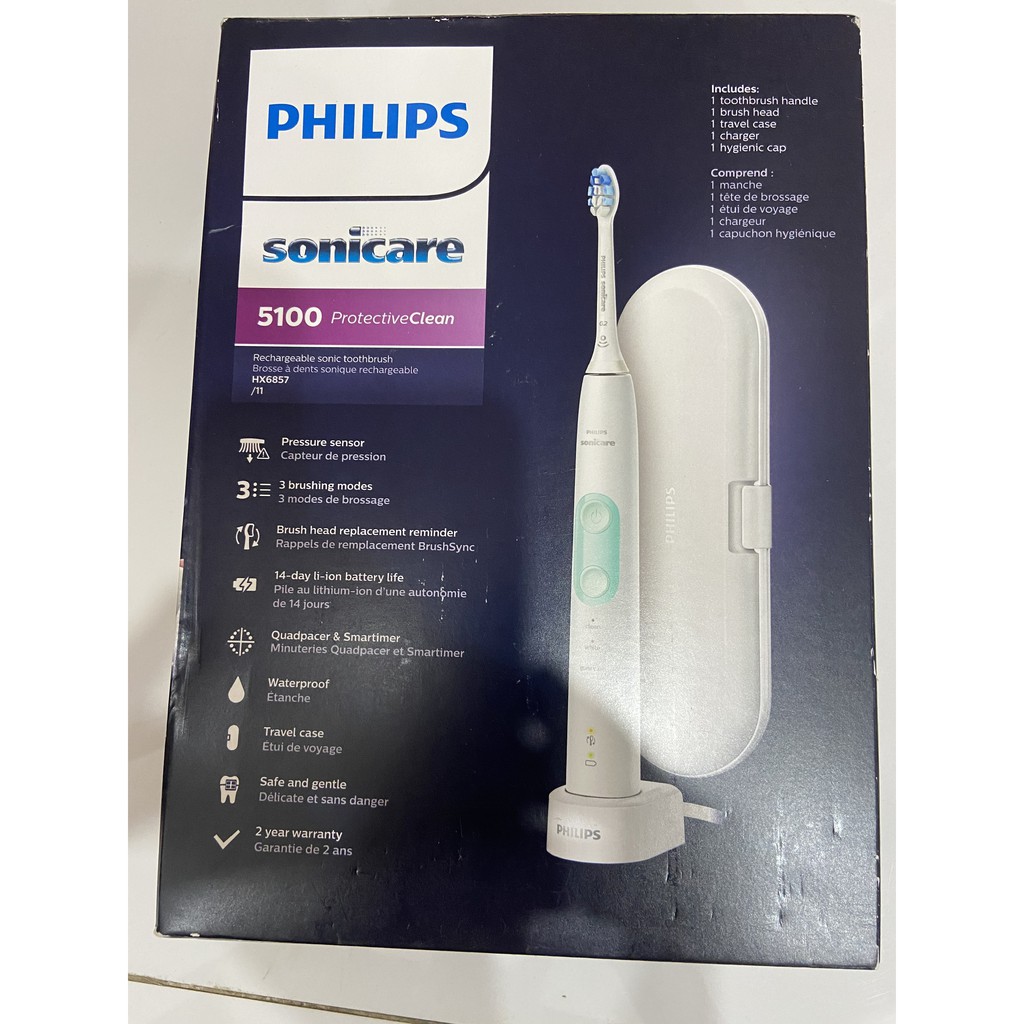 Bàn chải điện Philips Sonicare ProtectiveClean 4100, 5100, 6100 (hàng mỹ)