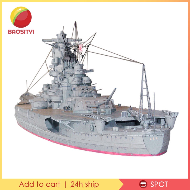 Mô hình tàu chiến Yamato 3D tự lắp ráp