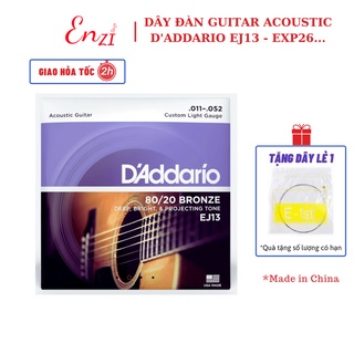 Dây đàn guitar Acoustic D Addario EJ13 80 20 bronze EXP26 EZ910 EZ920 EZ900 dây đàn ghita sắt chất lương Enzi