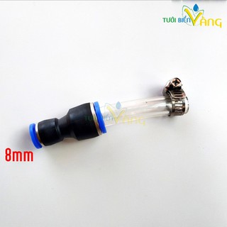 Đầu nối từ bơm mini đơn ra ống hơi 8mm