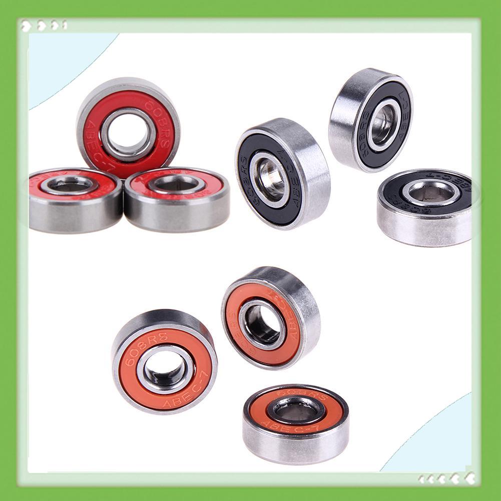 Set 10 vòng bi 608rs bằng thép tiện dụng cho ván trượt