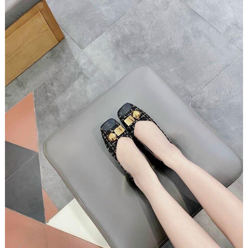 GIÀY BÚP BÊ KIM TUYẾN VÁ MŨI DA XINH XẮN | BigBuy360 - bigbuy360.vn