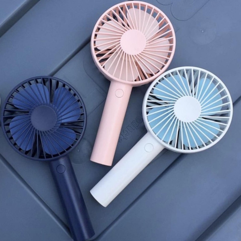 Quạt Mini Fan Có Pin Sạc Cầm Tay Tuỳ Chỉnh 3 Cấp Độ Siêu Mát Hàn Quốc(Nhiều Màu)