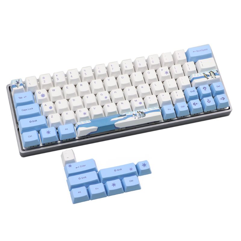 Set Ốp Phím Cách PBT 61 + 11 OEM Cho Bàn Phím Cơ