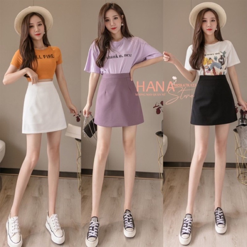 Chân Váy Chữ A có quần bên trong dáng trẻ trung dễ phối đồ .