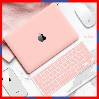 [Sale] Combo 5in1 ốp lưng + phủ phím cho Macbook màu hồng (Kèm quà tặng ấn tượng)