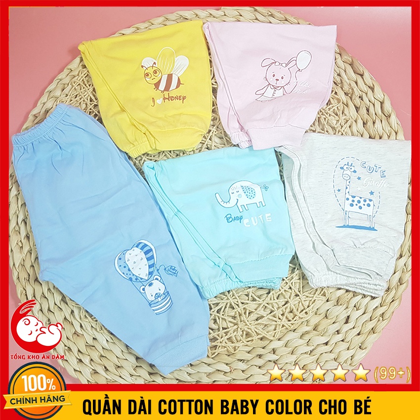 Quần Dài Cotton Baby Color Cho Bé, Vải Mềm Mại
