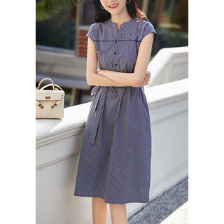 Đầm Nhiều biến chứng Qzppp483025Mg Đầm Cotton Mỏng Buộc Dây Nhỏ Đơn Giản Sáng Tạo Kiểu Pháp Hợp Thời Trang Dễ Phối Đồ @ -
