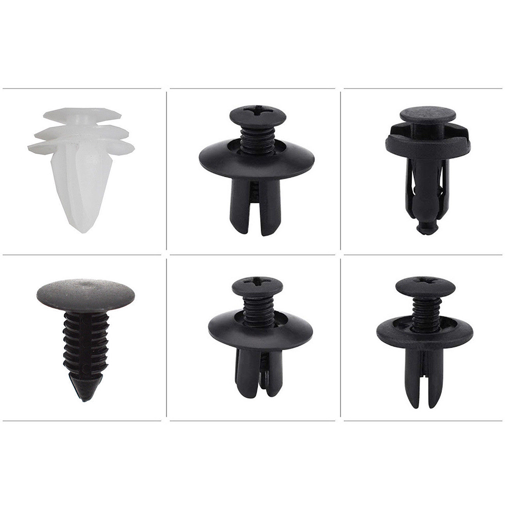 Bộ 100 Đinh Tán Bằng Nhựa Nhiều Màu Sắc Chuyên Dụng Cho Xe Hơi Fender