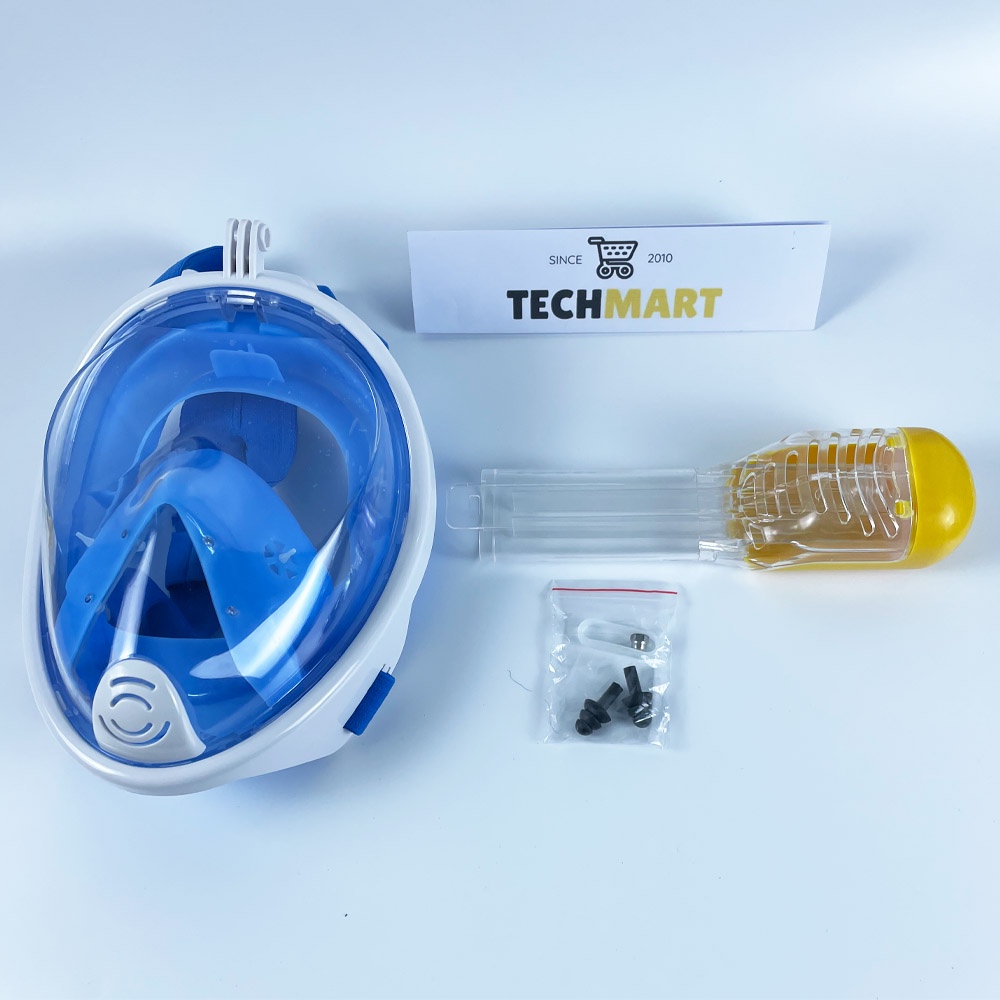 Mặt Nạ Lặn Biển Full Face view 180 Độ Ống Thở Có Van 2 Chiều, Chống Ngập Nước, Chống Mờ