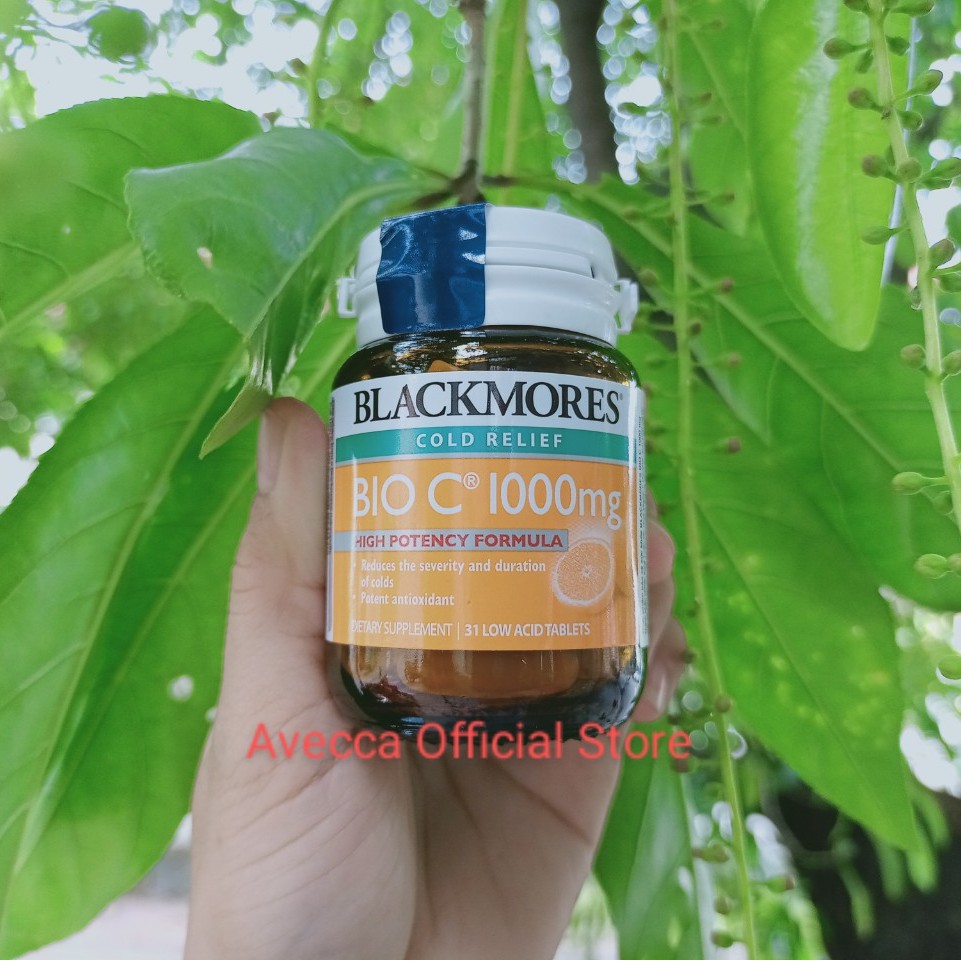 {Cam Kết Nhập Khẩu Chính Hãng Giấy Tờ Đầy Đủ} Viên Uống Vitamin C Tăng Sức Đề Kháng Blackmores Bio C 1000mg Hộp 31 viên