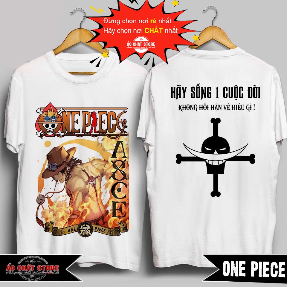 [SALE SẬP SÀN 1 NGÀY] Áo Thun Ace Hỏa Quyền Cực Đẹp | Áo ACE Đảo Hải Tặc One Piece Tshirt | Áo Chất Store