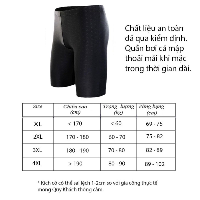Quần Bơi Nam Co Dãn 4 Chiều, Quần Bơi Nam Lửng Thun Lạnh Mau Khô QB6096 | BigBuy360 - bigbuy360.vn