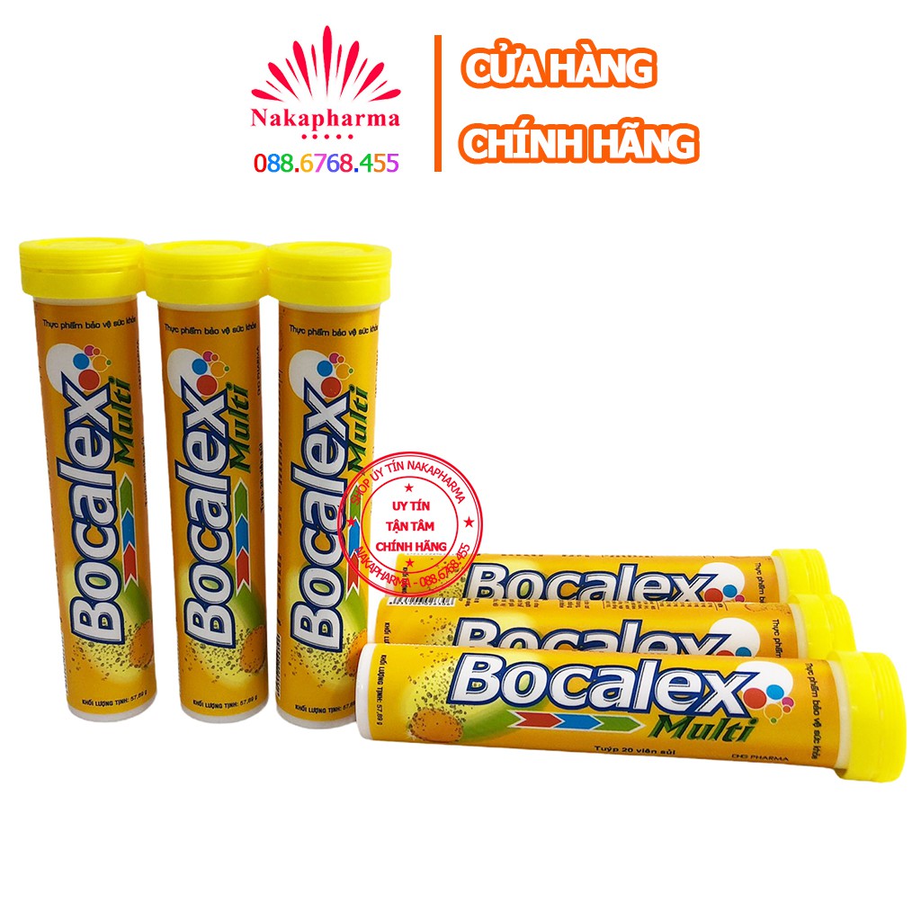 Sủi Bocalex Multi và ZinC – Dược Hậu Giang - Bổ sung vitamin C, Kẽm và khoáng chất