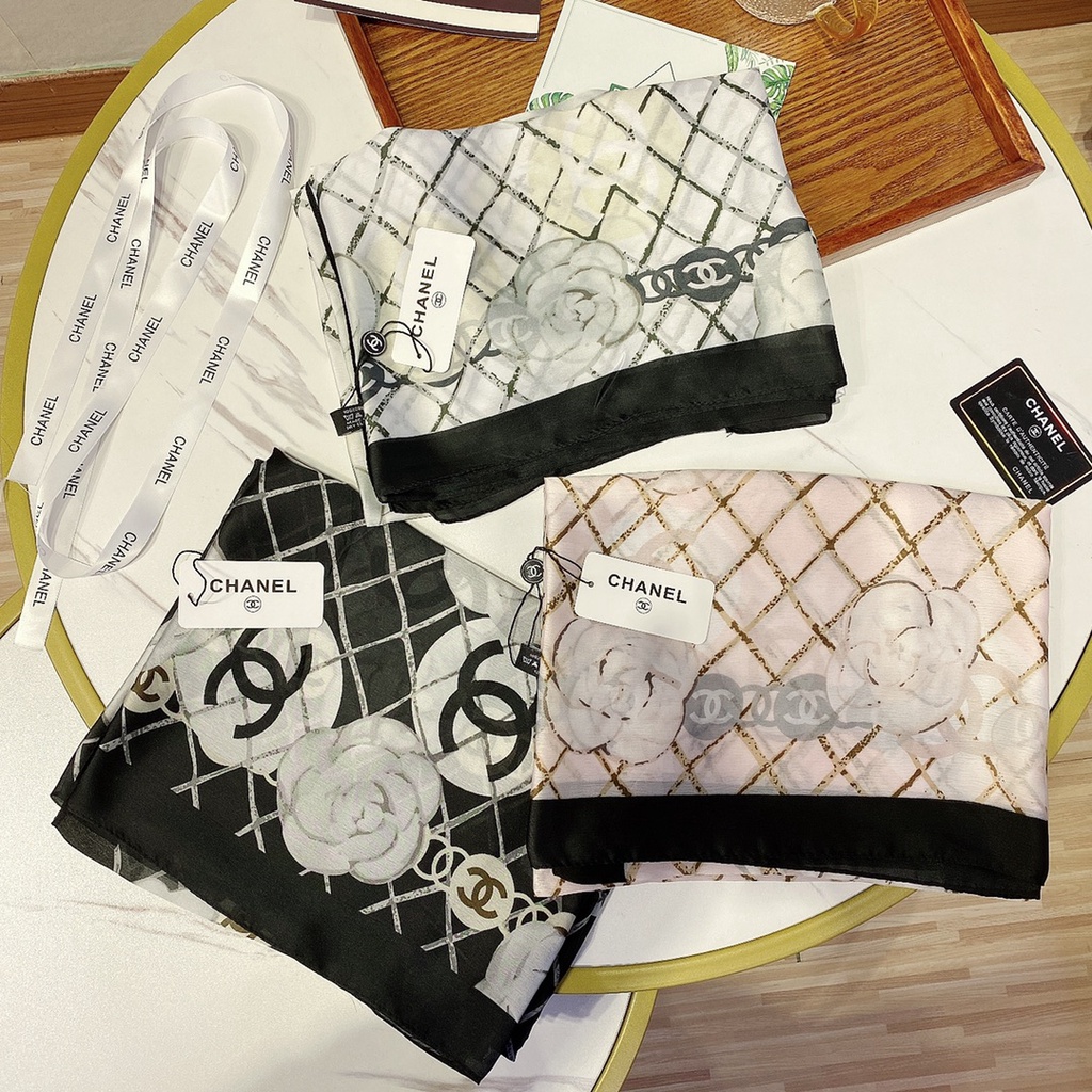 Khăn Choàng Lụa Dáng Dài Chống Nắng In Họa Tiết Thời Trang Cho Nữ