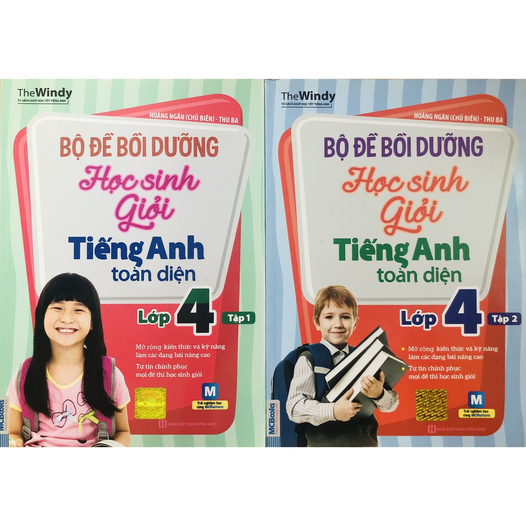 Sách - Combo Bộ Đề Bồi Dưỡng Học Sinh Giỏi Tiếng Anh Toàn Diện Lớp 4 Tập 1 + Tập 2