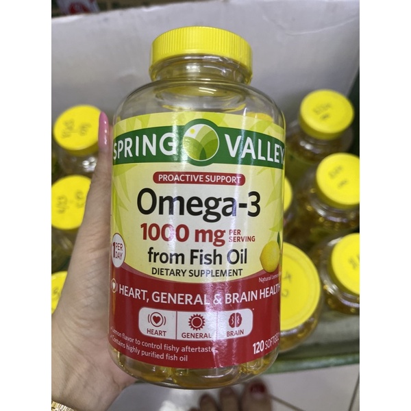 OMEGA 3 Dầu Cá Omega 3 Spring Valley hàng mỹ