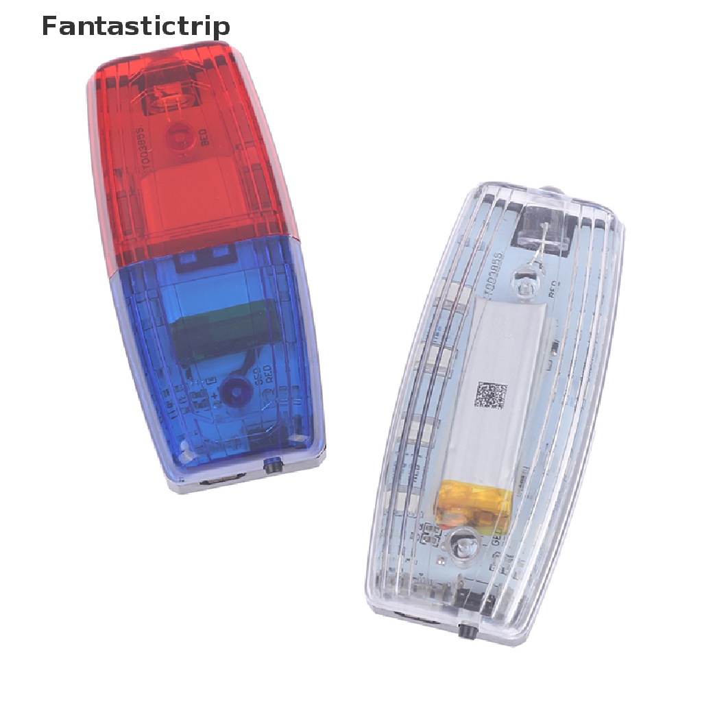 Đèn LED Cảnh Sát Đeo Vai Đa Chức Năng Dạng Kẹp Màu Xanh Dương Đỏ An Toàn